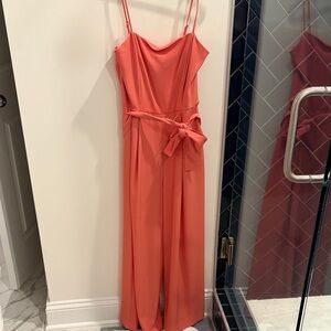 Nine West Coral Jumpsuit with Tie Waist